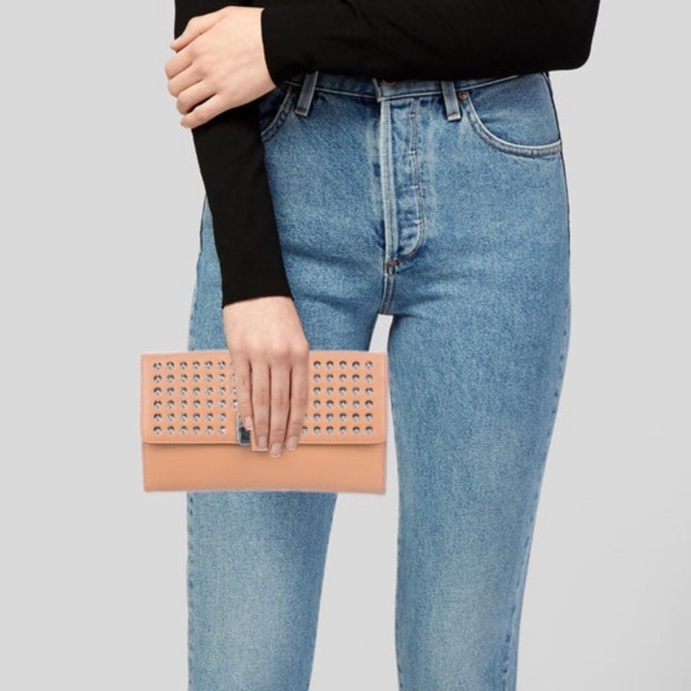 Rebecca Minkoff coco studded flap clutch
